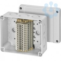 Коробка распределительная ОП 139х119х70мм IP65 RK9064 с ряд. клемн. 14к. HENSEL 6000031