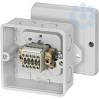 Коробка распределительная ОП 88х88х53мм IP65 с клемм. 5к. (наружн. крепл.) RD9125 HENSEL 6000026
