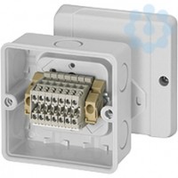 Коробка распределительная ОП 88х88х53мм IP65 с клемм. RD9127 7к. наружн. крепл. HENSEL 6000027