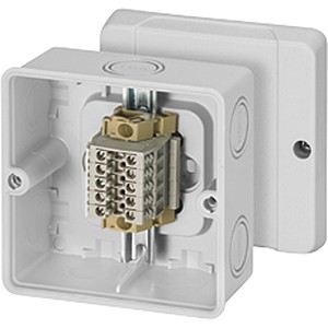 Коробка распределительная ОП 98х98х61мм IP65 с клемм. 5 RD9045 HENSEL 6000028