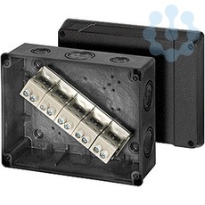 Коробка распр. ОП 160х200х98 с клемн. IP66 черн. KF 5255 HENSEL 60000724
