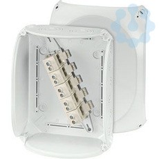 Коробка распределительная ОП 205х255х112мм IP66/67 с клемм. KF 2525 G свет./сер. HENSEL 62000071