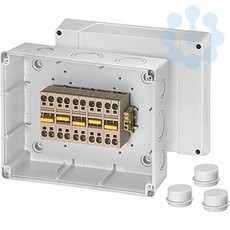 Коробка распределительная ОП 210х260х116мм IP55/65 с клемм. KC 9355 сер. HENSEL 60000768