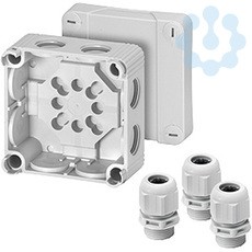 Коробка распр. ОП 85х85х51 IP55/65 сер. DN 2030 HENSEL 60000118