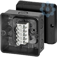 Коробка распр. ОП 88х88х53 с клемн. IP66 черн. KF 5025 HENSEL 60000720