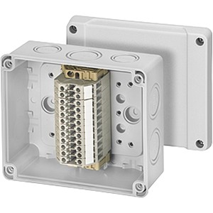 Коробка распределительная ОП 139х119х70мм IP65 RK9062 с ряд. клемн. HENSEL 6000030