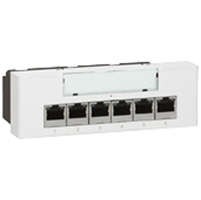 Коммутатор неуправляем. Mosaic 6+1RJ45 Poe Leg 077901