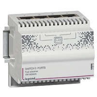 Коммутатор 10/100Мбит 4вых. RJ45. размер: 4DIN Leg 413010