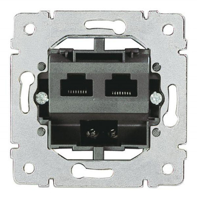 Механизм розетки комп. 2-м Galea Life RJ45 + RJ45 PRO21 Leg 775936
