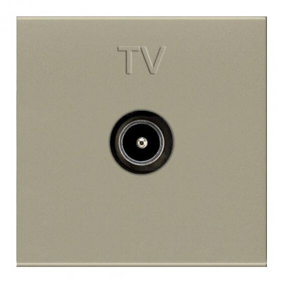 Розетка телевизионная TV 2мод. Zenit прост. механизм шампань ABB 2CLA225070N1901