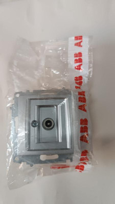 Розетка TV Cosmo проходная с экранированием алюм. ABB 619-011000-272