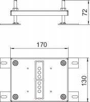 Опора регулируемая для лючка GE2 сталь HE60 GE2 OBO 7368400