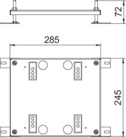 Опора регулируемая для лючка 245х256х15мм HE60 UDHOME9 сталь OBO 7427444