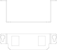 Пластина монтажная для лючка GE2.15 тип A MTGE2 15 2A сталь OBO 7407594