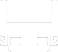 Пластина монтажная для лючка GE2.15 тип C MTGE2 15 2C сталь OBO 7407596