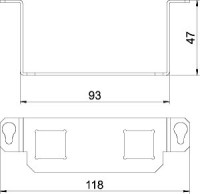 Пластина монтажная для лючка GE2.15 тип LE MTGE2 15 2LE сталь OBO 7407598