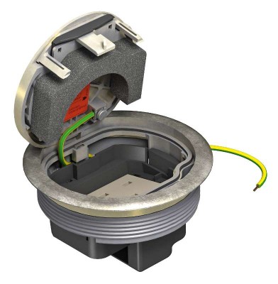 Лючок для монтажных оснований латунь GESRMS2 USB BSS OBO 7428016