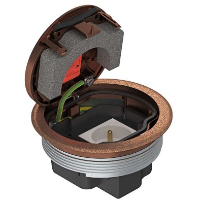 Лючок для монтажных оснований медь GESRK2 USB N OBO 7405640
