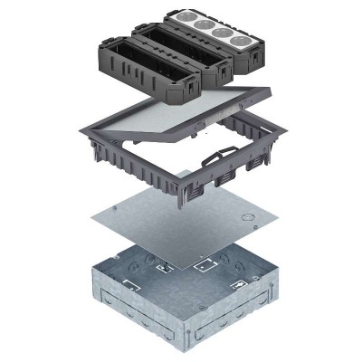 Лючок с монтажной коробкой UDHOME GES9 7011 полиамид OBO 7427420