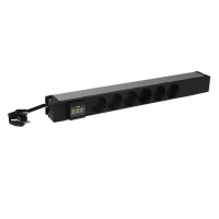 Блок распределения питания PDU 6 роз. 2К+3А.м шнур питания 3м 19дюйм 16А Leg 646841