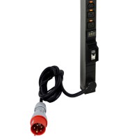 Блок распределения питания PDU верт. 18 роз. С13 и 6 роз. С19А.м MCB 3ф шнур питания 3м 32А Leg 646875