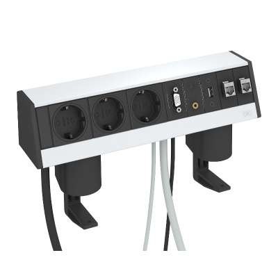 Бокс настольный укомплектованный DB-M1B3 D3S2K алюм. серебр. OBO 6116960