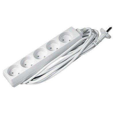 Удлинитель EX- 05-500 5х5м 10А/2.2кВт ПВС 3х1 JAZZway 4610003326128