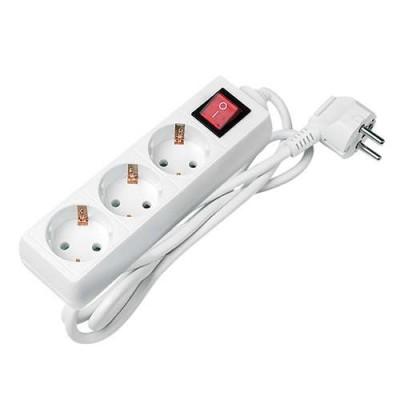 Удлинитель EX-03GS-150 3х1.5м 16А/3.5кВт с выкл. з/к ПВС 3х1 JAZZway 4895205000117