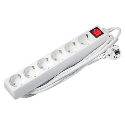Удлинитель EX-06GS-150 6х1.5м 16А/3.5кВт с выкл. з/к ПВС 3х1 JAZZway 4690601008114