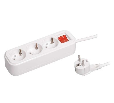 Удлинитель 3х1.5м с заземл. 16А IP20 У03В CLASSIC с выкл. ИЭК WYP11-16-03-02-ZK
