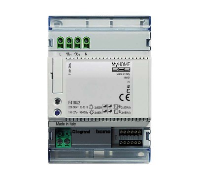 Диммер универсальный 2-канальный DIN MyHome SCS Leg BTC F418U2