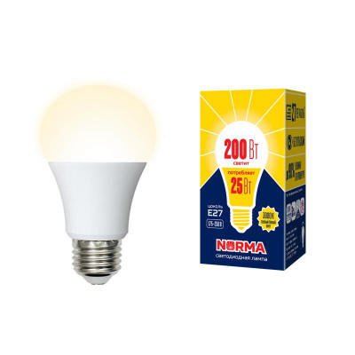 Лампа светодиодная LED-A70-25W/3000K/E27/FR/NR Norma 25Вт матовая 3000К тепл. бел. E27 (упак. картон) Volpe UL-00004469