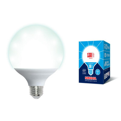 Лампа светодиодная LED-G95-16W/4000K/E27 /FR/NR Norma 16Вт матовая 4000К нейтр. бел. E27 (упак. картон) Volpe UL-00004874