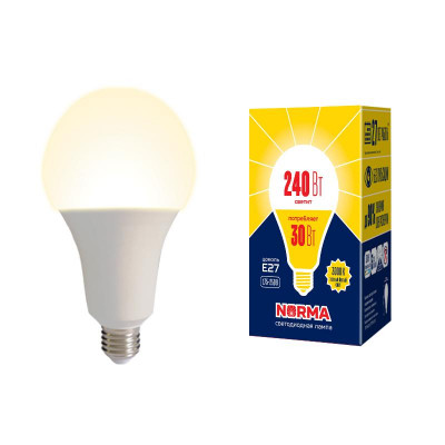 Лампа светодиодная LED-A95-30W/3000K/E27/FR/NR Norma 30Вт матовая 3000К тепл. бел. E27 (упак. картон) Volpe UL-00005604