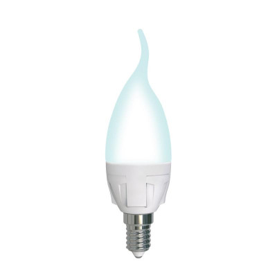 Лампа светодиодная LED-CW37 7W/4000K/E14 /FR/DIM PLP01WH Яркая 7Вт матовая 4000К нейтр. бел. E14 диммир. (упак. картон) Uniel UL-00004298