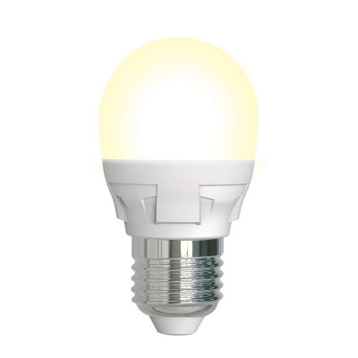 Лампа светодиодная LED-G45 7W/3000K/E27/FR/DIM PLP01WH Яркая 7Вт матовая 3000К тепл. бел. E27 диммир. (упак. картон) Uniel UL-00004303