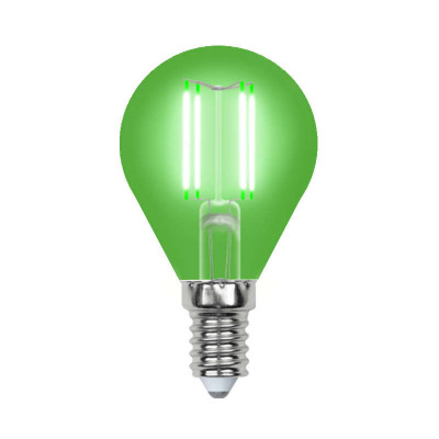 Лампа светодиодная LED-G45-5W/GREEN/E14 GLA02GR форма 