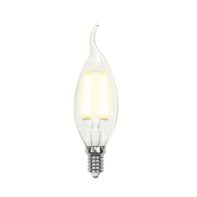 Лампа светодиодная LED-CW35-5W/WW/E14/CL/DIM GLA01TR форма 