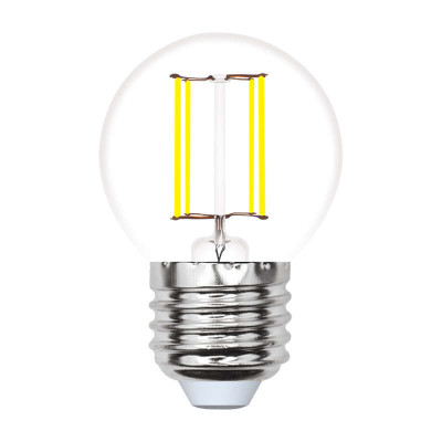 Лампа светодиодная LED-G45-5W/WW/E27/CL/MB GLM10TR форма 