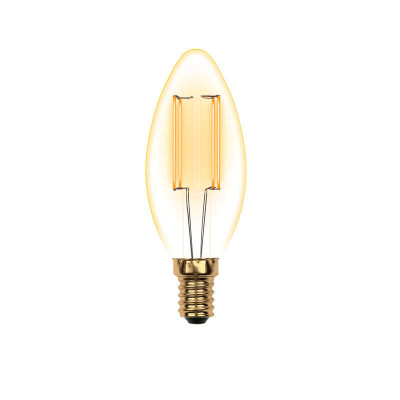 Лампа светодиодная LED-C35-5W/GOLDEN/E14 GLV21GO Vintage форма 