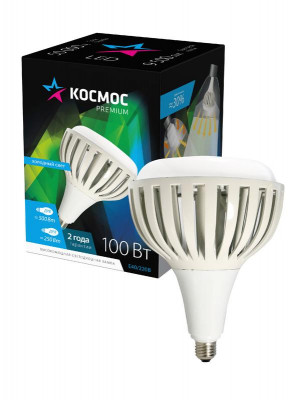 Лампа светодиодная KOSMOS premium HWLED 100Вт E40 6500К 220В Космос KHWLED100WE4065