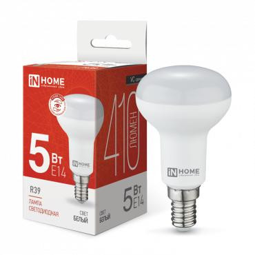 Лампа светодиодная LED-R39-VC 5Вт рефлектор 4000К нейтр. бел. E14 410лм 230В IN HOME 4690612030852