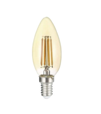 Лампа светодиодная филаментная PLED OMNI 6Вт C35 3000К тепл. бел. E14 230В/50Гц Gold JazzWay 5020634