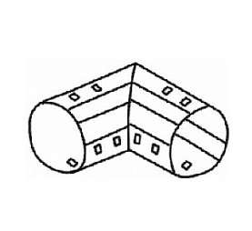 Угольник для дренажн. труб 90град. d110мм с защелками Ruvinil УДР-110
