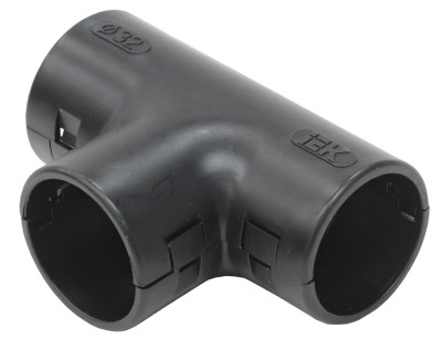 Тройник открывающийся TI32G черн. (уп.5шт) ИЭК CTA10D-TIG32-K02-005