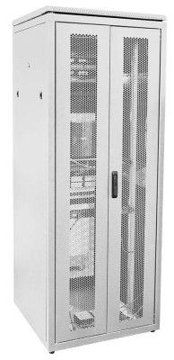 Шкаф сетевой LINEA N 47U 800х800мм распашная перф. передняя дверь задняя перф. сер ITK LN35-47U88-2PP