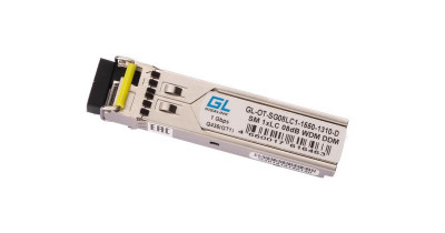 Модуль SFP WDM 1.25Гбит/с одно волокно SM LC Tx:1550/Rx:1310нм DDM 8дБ до 3км GIGALINK GL-OT-SG08LC1-1550-1310-D