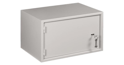 Шкаф антивандальный 7U 520х320х400мм с дверью на петлях настенный сер. NETLAN EC-WS-075240-GY