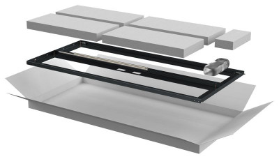 Дверь двустворчатая для шкафа LINEA N 24U 600мм перфорир. черн. ITK LN05-24U6X-D2P