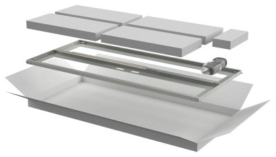 Дверь двустворчатая для шкафа LINEA N 24U 600мм перфорир. сер. ITK LN35-24U6X-D2P